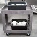 Lakeside 2521 Plastic Deep Well Two Shelf Utility Cart - 34 1/2 Lakeside 2521 Plastic Deep Well Two Shelf Utility Cart - 34 1/2