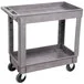 Lakeside 2521 Plastic Deep Well Two Shelf Utility Cart - 34 1/2 Lakeside 2521 Plastic Deep Well Two Shelf Utility Cart - 34 1/2