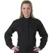 Henry Segal Women's Customizable Black Long Sleeve Band Collar Dress Shirt - M Henry Segal Women's Customizable Black Long Sleeve Band Collar Dress Shirt - M
