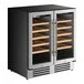 AvaValley WBRC-32-DZ Dual Section Dual Temperature Full Glass Door Commercial Wine Cooler AvaValley WBRC-32-DZ Dual Section Dual Temperature Full Glass Door Commercial Wine Cooler