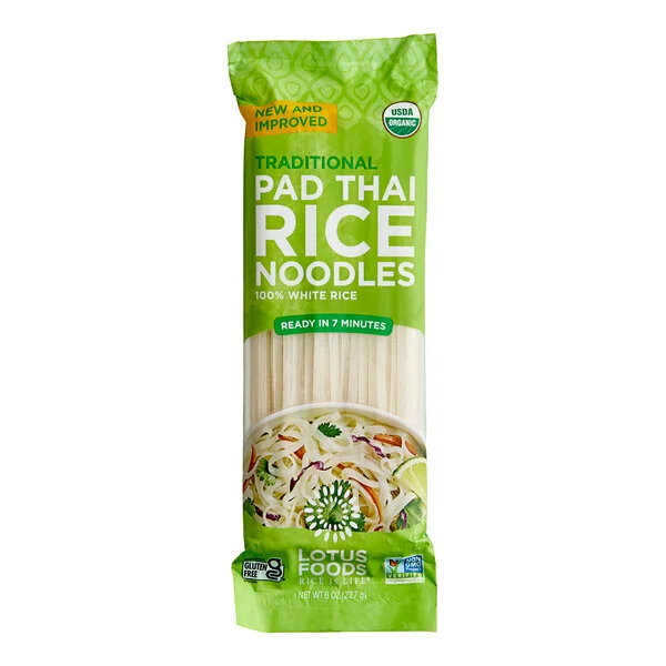 Lotus Foods Organic Traditional Pad Thai Rice Noodles 8 oz. - 8/Case Lotus Foods Organic Traditional Pad Thai Rice Noodles 8 oz. - 8/Case