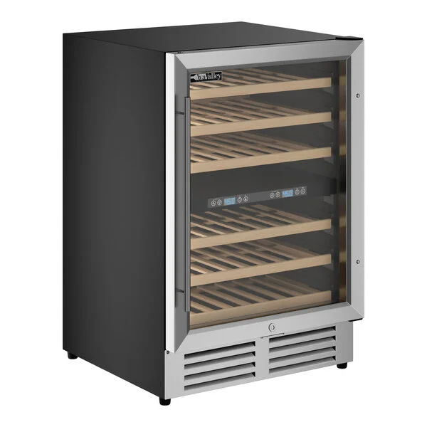 AvaValley WRC-46-DZ Dual Temperature Full Glass Door Commercial Wine Cooler AvaValley WRC-46-DZ Dual Temperature Full Glass Door Commercial Wine Cooler