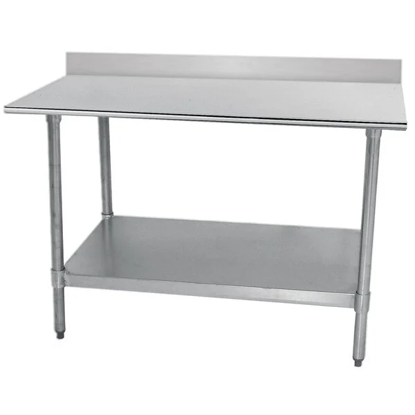 Advance Tabco TTK-304-X 18 Gauge Stainless Steel Work Table with 5