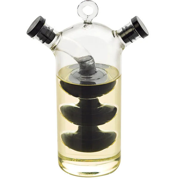 American Metalcraft OVJ1 10.5 oz. / 2 oz. Glass Oil and Vinegar Cruet American Metalcraft OVJ1 10.5 oz. / 2 oz. Glass Oil and Vinegar Cruet