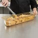 Vollrath 9054410 Super Pan® 1/2 Size Long Amber High Heat Plastic Food Pan - 4 Vollrath 9054410 Super Pan® 1/2 Size Long Amber High Heat Plastic Food Pan - 4