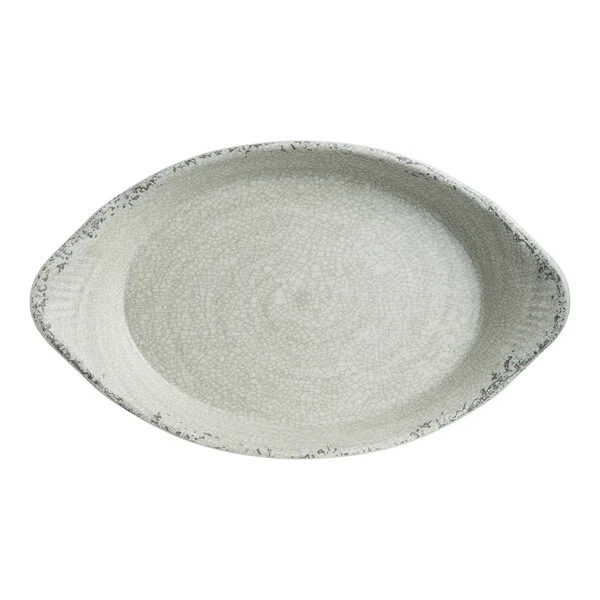 Creations Pompeii from Steelite International 23 oz. Stone Melamine Oval Eared Dish - 6/Case Creations Pompeii from Steelite International 23 oz. Stone Melamine Oval Eared Dish - 6/Case