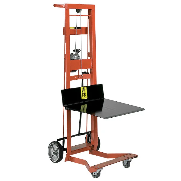 Wesco Industrial Products 750 lb. 4 Wheel Steel Winch Pedalift with 20