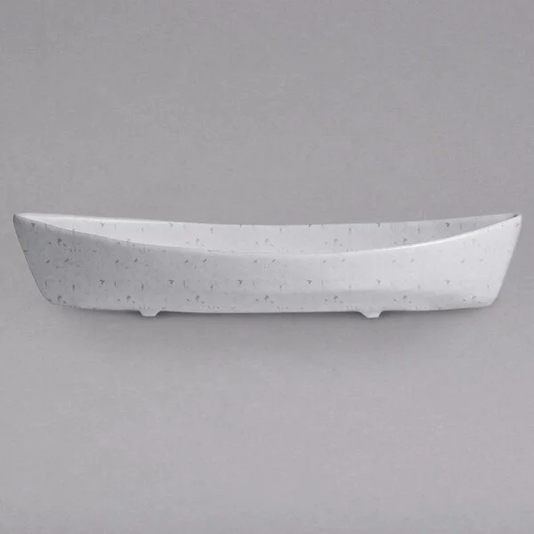 G.E.T. Enterprises BT031MW Bugambilia 6.9 Qt. Classic Textured Finish Marble White Granite Resin-Coated Aluminum Deep Boat