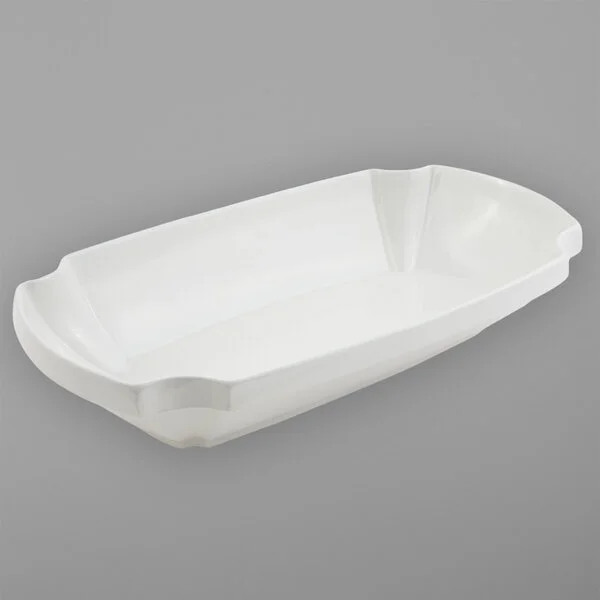 Bon Chef 70050PWHT Futura 10 Qt. White Sandstone Finish Cast Aluminum Casserole Dish Bon Chef 70050PWHT Futura 10 Qt. White Sandstone Finish Cast Aluminum Casserole Dish