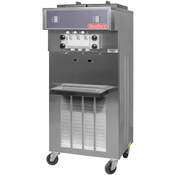 SaniServ 527 AIR Twist 22 Qt. Air Cooled Soft Serve Ice Cream Machine with 2 Hoppers - 208/230V SaniServ 527 AIR Twist 22 Qt. Air Cooled Soft Serve Ice Cream Machine with 2 Hoppers - 208/230V