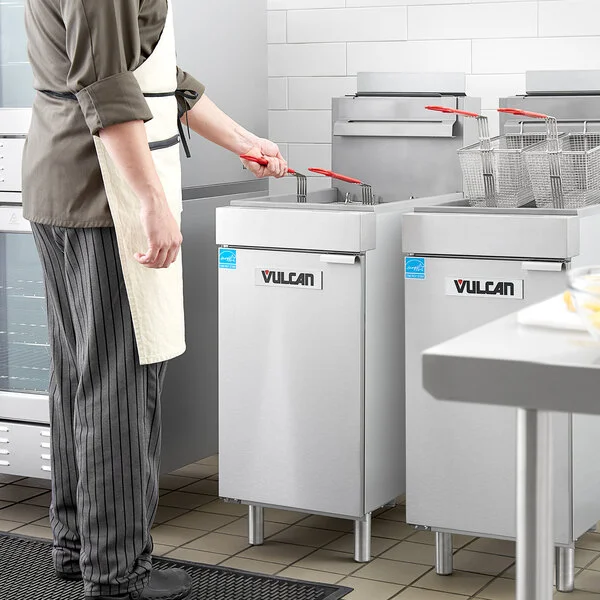 Vulcan 1VEG50M-1 Veg Series 45-50 lb. Natural Gas Fryer - 85,000 BTU Vulcan 1VEG50M-1 Veg Series 45-50 lb. Natural Gas Fryer - 85,000 BTU