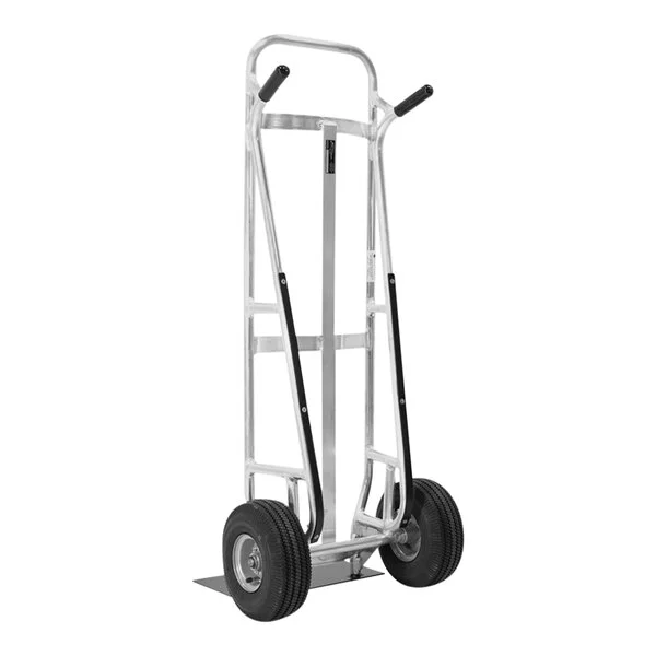Valley Craft 600 lb. Curved Back Aluminum Beverage Hand Truck with Brakes F83971A6 Valley Craft 600 lb. Curved Back Aluminum Beverage Hand Truck with Brakes F83971A6