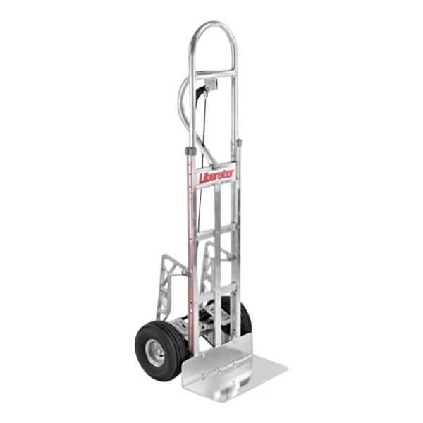 B&P Manufacturing Liberator 600 lb. Straight Back Hand Truck with Vertical-Grip Straight Loop Handle, 10