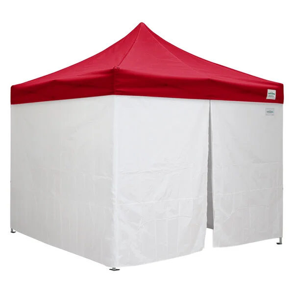 Caravan Canopy 21003205030 Classic 10' x 10' Red Heavy-Duty Commercial Grade Instant Canopy Deluxe Kit with Side Walls Caravan Canopy 21003205030 Classic 10' x 10' Red Heavy-Duty Commercial Grade Instant Canopy Deluxe Kit with Side Walls