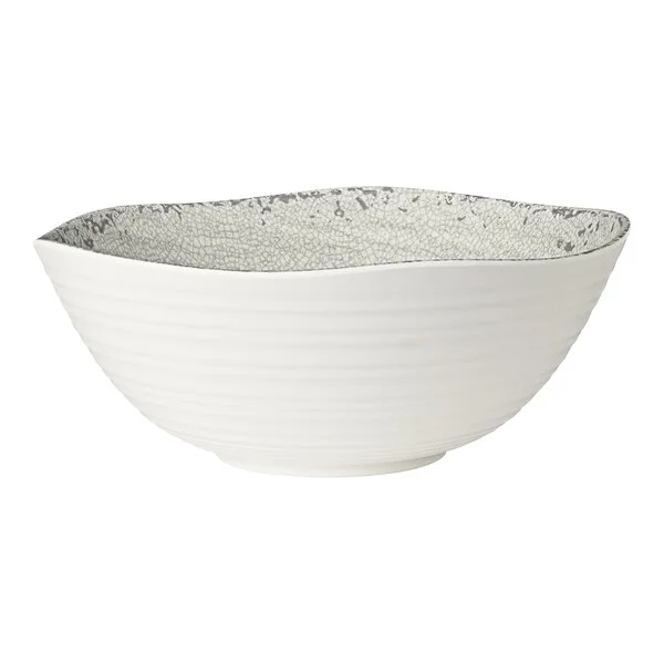 Creations Pompeii from Steelite International 2.375 Qt. Stone Melamine Round Bowl - 12/Case Creations Pompeii from Steelite International 2.375 Qt. Stone Melamine Round Bowl - 12/Case