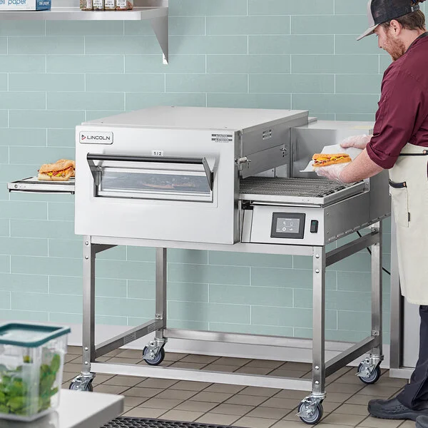 Lincoln 1116-000-U-KF006 Impinger II 1100 Series FastBake Natural Gas Conveyor Oven, Left to Right Operation - 40,000 BTU Lincoln 1116-000-U-KF006 Impinger II 1100 Series FastBake Natural Gas Conveyor Oven, Left to Right Operation - 40,000 BTU