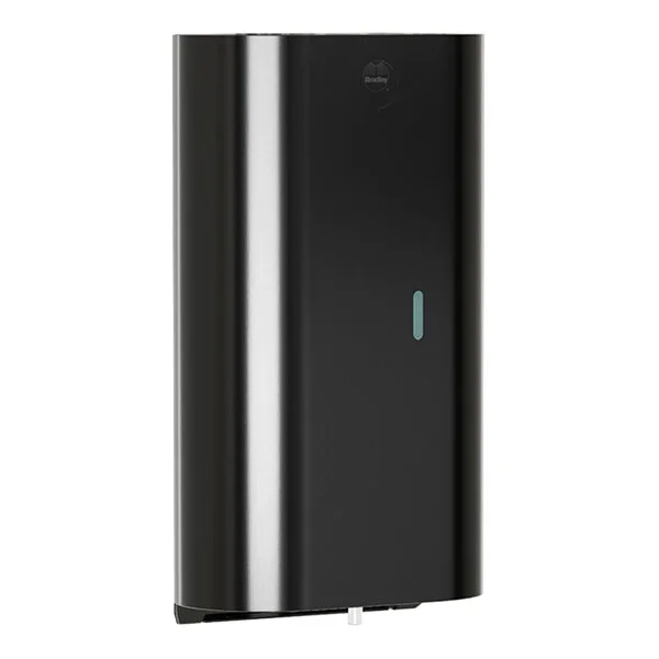 Bradley Elvari 6B1-119300-BB 40 oz. Black Stainless Steel Automatic Liquid Soap / Gel Sanitizer Dispenser