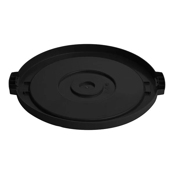 Advantage Supplies 20 Gallon Black Round Commercial Trash Can Lid