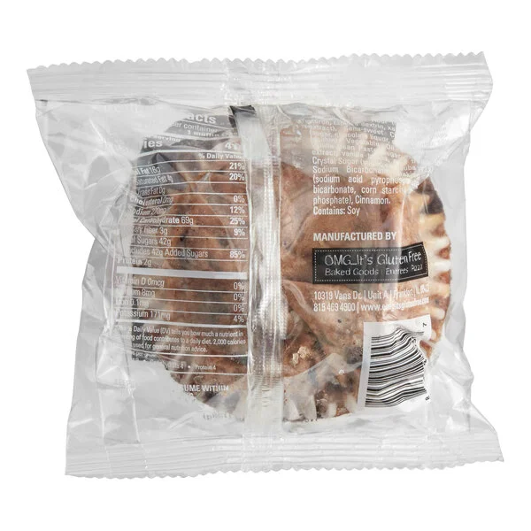 OMG...It's Gluten Free Individually Wrapped Vegan Gluten-Free Banana Chocolate Chip Muffin 4.5 oz. - 12/Case OMG...It's Gluten Free Individually Wrapped Vegan Gluten-Free Banana Chocolate Chip Muffin 4.5 oz. - 12/Case