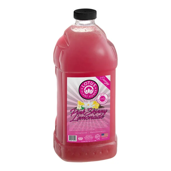 Lotus Plant Energy Skinny Pink Lemonade 5:1 Energy Concentrate 64 fl. oz. - 6/Case Lotus Plant Energy Skinny Pink Lemonade 5:1 Energy Concentrate 64 fl. oz. - 6/Case