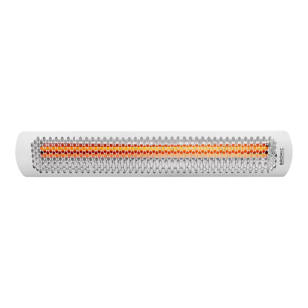 Bromic Heating BH0420012 White Tungsten Smart-Heat Electric Outdoor Patio Heater - 220/240V, 4000W