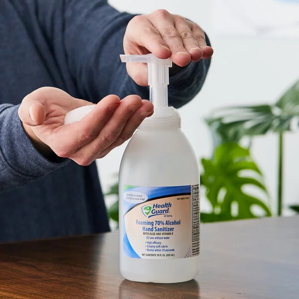 Kutol 71091 Health Guard 18 oz. Dye and Fragrance Free Foaming 70% Alcohol Instant Hand Sanitizer - 6/Case