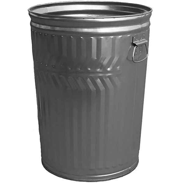 Witt Industries WCD20C 20 Gallon Galvanized Steel Light-Duty Outdoor Commercial Trash Can Witt Industries WCD20C 20 Gallon Galvanized Steel Light-Duty Outdoor Commercial Trash Can