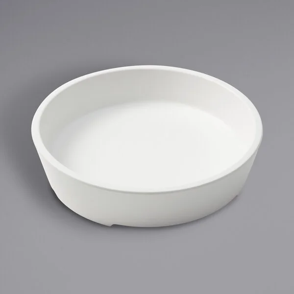 American Metalcraft GGRW8 Grab & Go 32 oz. White Round Melamine Bowl