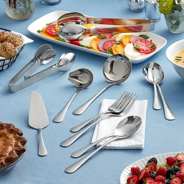 Acopa Industry 12-Piece 18/8 Stainless Steel Extra Heavy Weight Serving Utensils Set Acopa Industry 12-Piece 18/8 Stainless Steel Extra Heavy Weight Serving Utensils Set