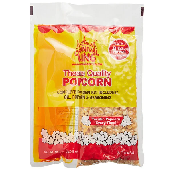 Carnival King All-In-One Popcorn Kit for 8 oz. to 10 oz. Poppers - 24/Case Carnival King All-In-One Popcorn Kit for 8 oz. to 10 oz. Poppers - 24/Case