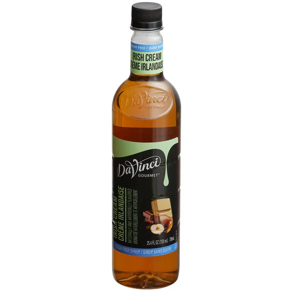 DaVinci Gourmet Sugar-Free Irish Cream Flavoring Syrup 750 mL - 4/Case DaVinci Gourmet Sugar-Free Irish Cream Flavoring Syrup 750 mL - 4/Case