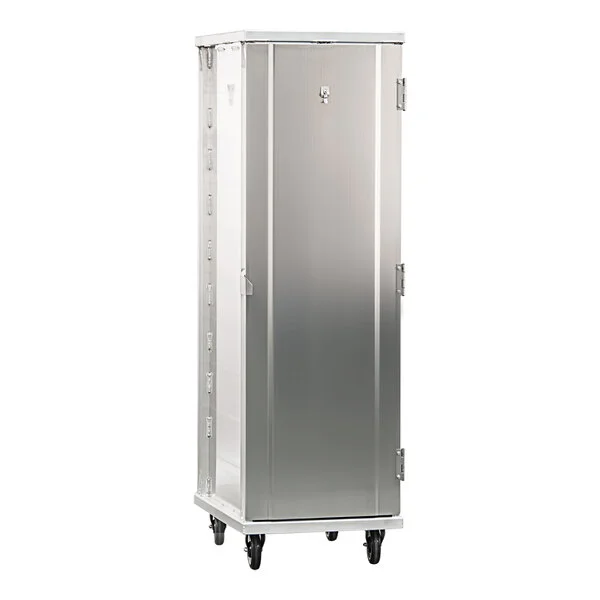 New Age Industrial Standard Series 40-Pan Front-Load Full-Size Mobile Aluminum Enclosed Sheet Pan Rack 1290A
