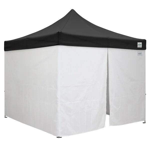 Caravan Canopy 21003105050 Aluma 10' x 10' Black Heavy-Duty Commercial Grade Instant Canopy Deluxe Kit with Side Walls Caravan Canopy 21003105050 Aluma 10' x 10' Black Heavy-Duty Commercial Grade Instant Canopy Deluxe Kit with Side Walls