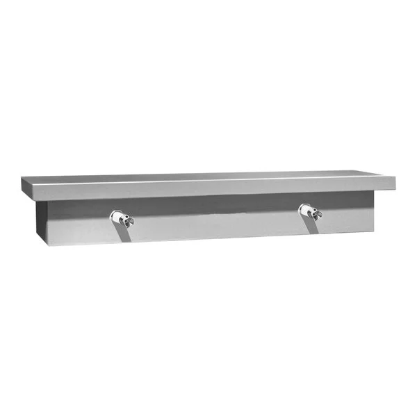 American Specialties, Inc. 10-0318-A Stainless Steel Surface-Mounted Soap Dispenser and Shelf with 2 Liquid Valves American Specialties, Inc. 10-0318-A Stainless Steel Surface-Mounted Soap Dispenser and Shelf with 2 Liquid Valves