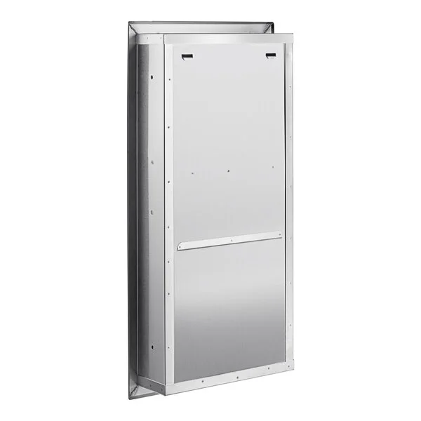 Lavex Stainless Steel C-Fold / Multifold Recessed Paper Towel Dispenser with 2 Gallon Waste Receptacle Lavex Stainless Steel C-Fold / Multifold Recessed Paper Towel Dispenser with 2 Gallon Waste Receptacle