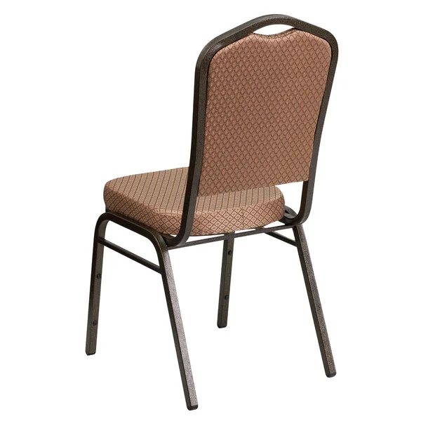 Flash Furniture FD-C01-GOLDVEIN-GO-GG Hercules Gold Diamond Fabric Crown Back Stackable Banquet Chair with Gold Vein Frame Flash Furniture FD-C01-GOLDVEIN-GO-GG Hercules Gold Diamond Fabric Crown Back Stackable Banquet Chair with Gold Vein Frame