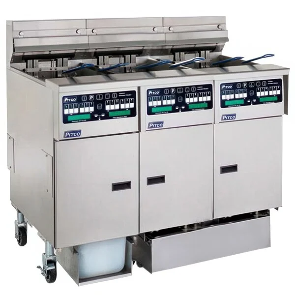 Pitco® SSHLV14C/14T-2/FDA Solstice Liquid Propane 96 lb. Reduced Oil Volume Electric Fryer System with 2 Split Pot Units, 1 Full Pot Unit, and Automatic Top Off - 223,000 BTU Pitco® SSHLV14C/14T-2/FDA Solstice Liquid Propane 96 lb. Reduced Oil Volume Electric Fryer System with 2 Split Pot Units, 1 Full Pot Unit, and Automatic Top Off - 223,000 BTU