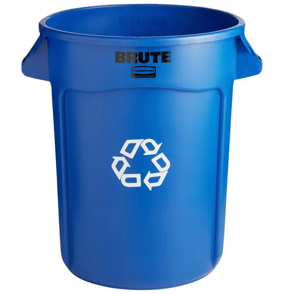 Rubbermaid® FG263273BLUE BRUTE 32 Gallon Blue Round Recycling Can Rubbermaid® FG263273BLUE BRUTE 32 Gallon Blue Round Recycling Can