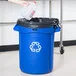 Rubbermaid® FG263273BLUE BRUTE 32 Gallon Blue Round Recycling Can Rubbermaid® FG263273BLUE BRUTE 32 Gallon Blue Round Recycling Can