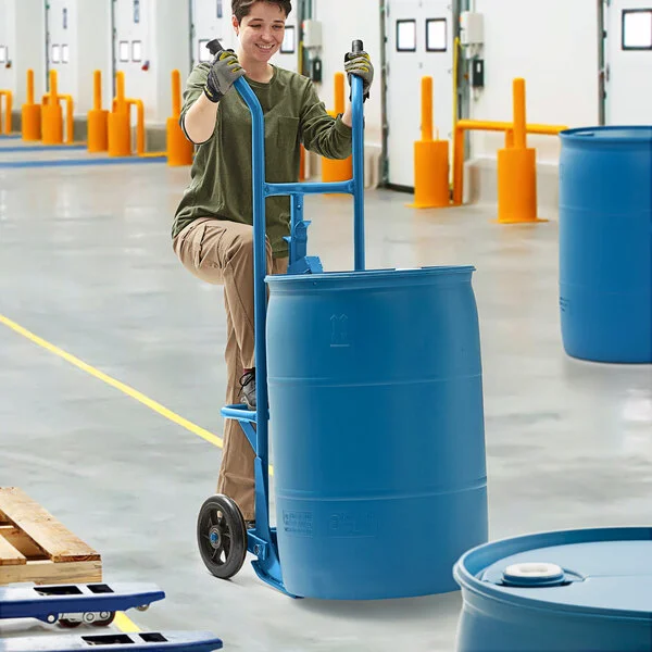 Lavex 1,000 lb. Heavy-Duty Steel Drum Truck with 10