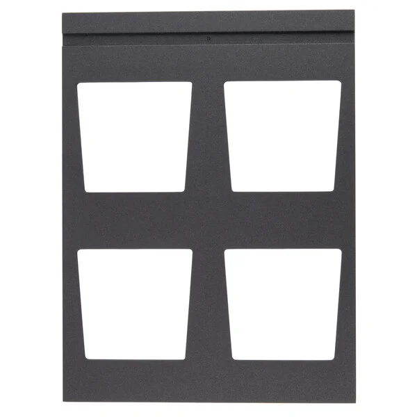 Vollrath V904937 Cubic 4 Bowl Black Wood Display Template Vollrath V904937 Cubic 4 Bowl Black Wood Display Template