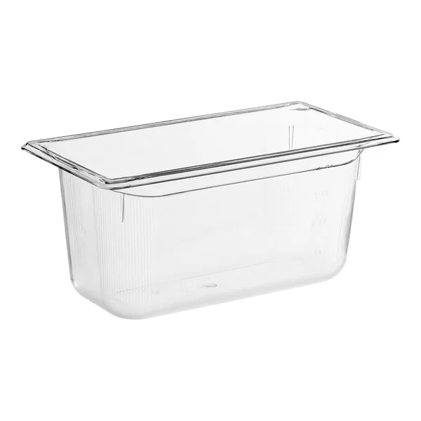 Vollrath 8036410 Super Pan® 1/3 Size Clear Polycarbonate Food Pan - 6 Vollrath 8036410 Super Pan® 1/3 Size Clear Polycarbonate Food Pan - 6