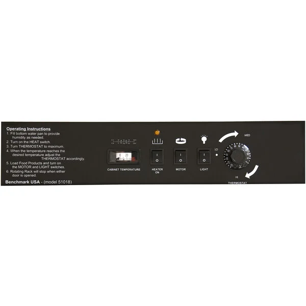 Benchmark USA 51012 Humidified Rotating Pizza / Pretzel Display Warmer with Pretzel Rack and 12 Benchmark USA 51012 Humidified Rotating Pizza / Pretzel Display Warmer with Pretzel Rack and 12