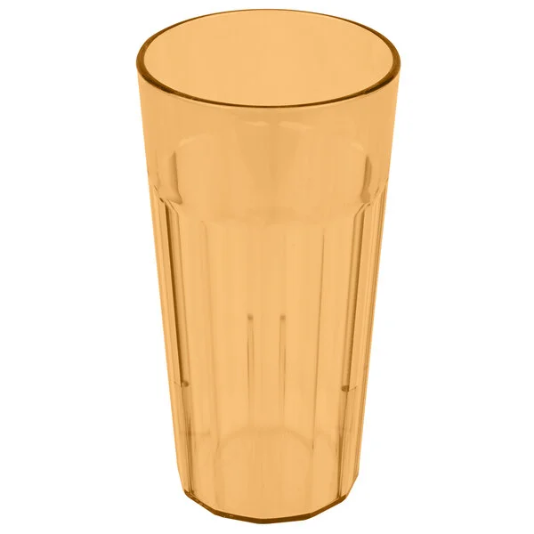 Cambro NT20153 Newport 22 oz. Amber Customizable SAN Plastic Tumbler - 36/Case Cambro NT20153 Newport 22 oz. Amber Customizable SAN Plastic Tumbler - 36/Case