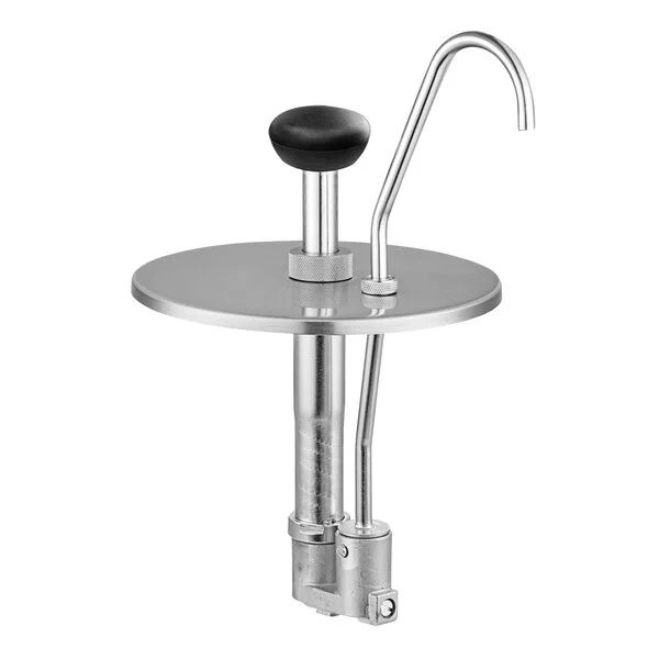 ServSense 0.5 fl. oz. Stainless Steel Inset Pump with Lid for 4 Qt. Inset