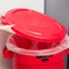 Rubbermaid® FG263100RED BRUTE 32 Gallon Red Round Trash Can Lid Rubbermaid® FG263100RED BRUTE 32 Gallon Red Round Trash Can Lid
