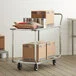 Winholt WX-1000KA/B-WM Two Shelf Stocking Cart with Bumpers and Handle - 41 Winholt WX-1000KA/B-WM Two Shelf Stocking Cart with Bumpers and Handle - 41