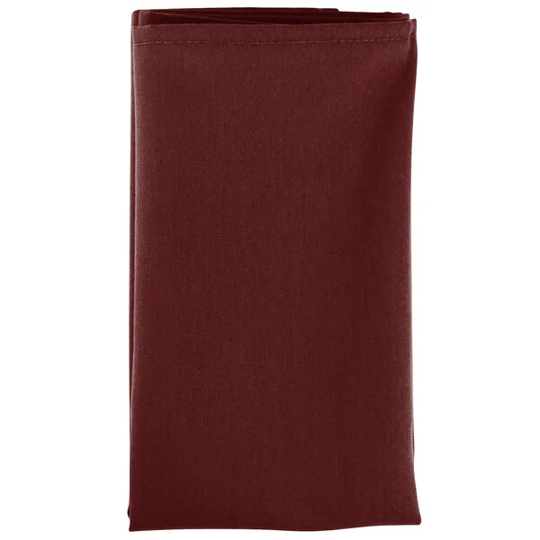 Intedge Burgundy 100% Polyester Cloth Napkins, 18 Intedge Burgundy 100% Polyester Cloth Napkins, 18
