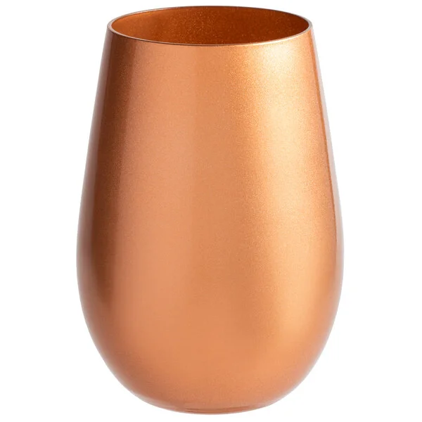 Stolzle Glisten 16.5 oz. Copper Stemless Wine Glass / Tumbler - 6/Case