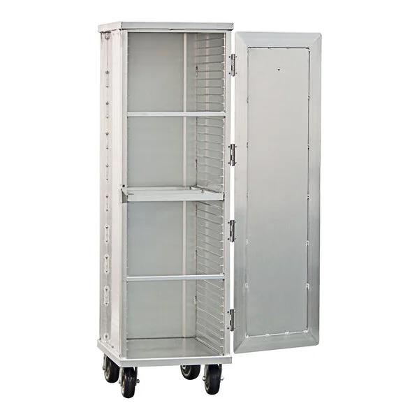 New Age Industrial Heavy-Duty Series 38-Pan Front-Load Full-Size Mobile Aluminum Enclosed Sheet Pan Rack 1292 New Age Industrial Heavy-Duty Series 38-Pan Front-Load Full-Size Mobile Aluminum Enclosed Sheet Pan Rack 1292
